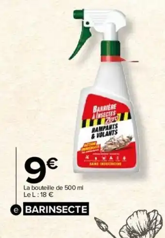 Carrefour Market Barriere a Insectes Zero Insecticide Rampants & Volants offre