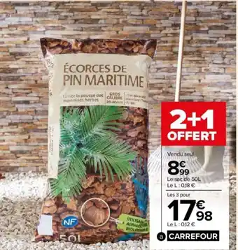 Carrefour Market Écorces de pin NF 50L. offre