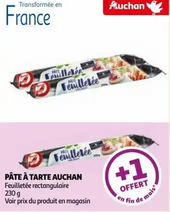 Auchan PÂTE À TARTE AUCHAN offre