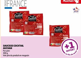 Auchan SAUCISSE COCKTAIL AUCHAN offre