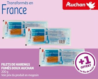 Auchan FILETS DE HARENGS FUMÉS DOUX AUCHAN offre
