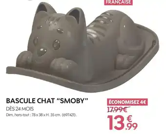 Truffaut Smoby bascule chat offre