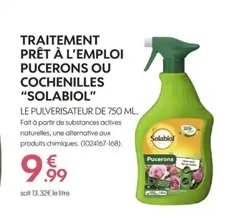 Solabiol traitement prêt à l’emploi pucerons ou cochenilles