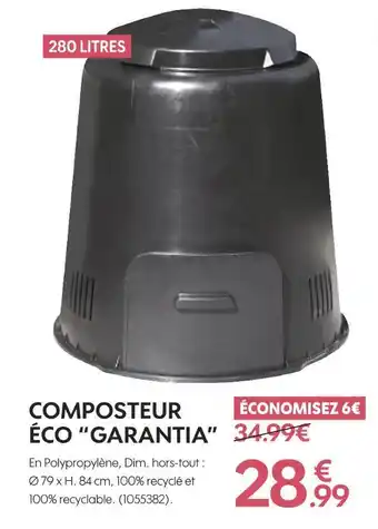 Truffaut Garantia composteur éco offre