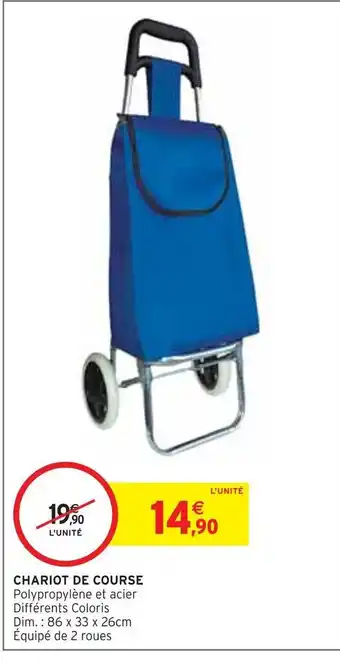 Intermarché Chariot de course offre