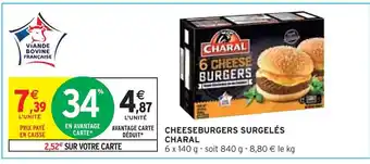 Intermarché Charal cheeseburgers surgelés offre