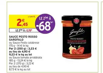 Garofalo sauce pesto rosso