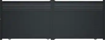 Brico Dépôt Portail coulissant aluminium gris anthracite vento - l. 4,25 x h. 1,60 m offre