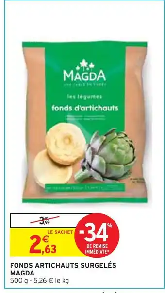 Intermarché Magda fonds artichauts surgelés offre