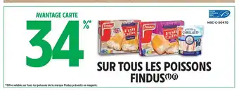 Intermarché Findus 34% avantage carte sur tous les poissons findus offre