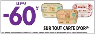 Intermarché Carte d'or le 2ème à -60% sur tout carte d'or offre