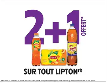 Intermarché Lipton 2+1 offert sur tout lipton offre