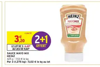 Intermarché Heinz sauce mayo mix offre