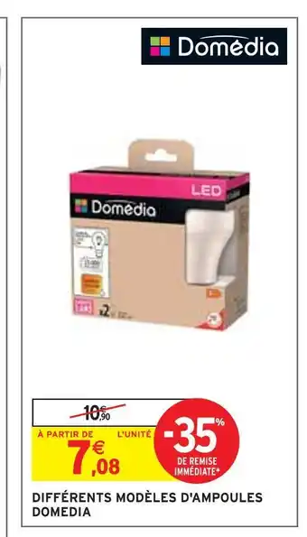 Intermarché Domedia différents modèles d'ampoules offre