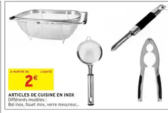 Intermarché Articles de cuisine en inox offre