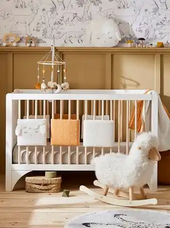 Vertbaudet Tour de lit / tour de parc pare-chocs petit mouton - ecru /... offre