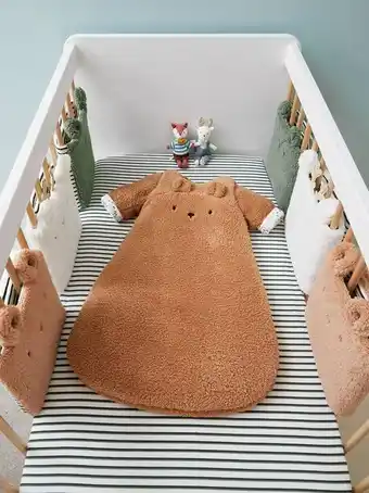 Vertbaudet Tour de lit / tour de parc pare-chocs green forest - ecru /... offre