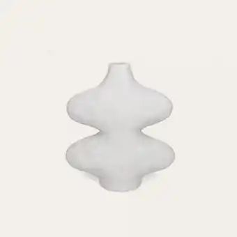 Vase en porcelaine style brut et abstrait