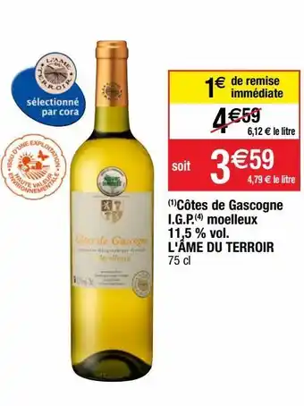 Cora x Carrefour Vin blanc offre