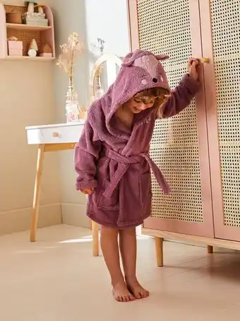 Vertbaudet Peignoir enfant biche personnalisable victoria - parme fonce offre