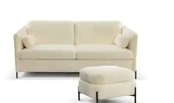 Lot canapé et pouf lapp