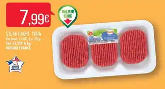 Match STEAK HACHÉ CORA offre