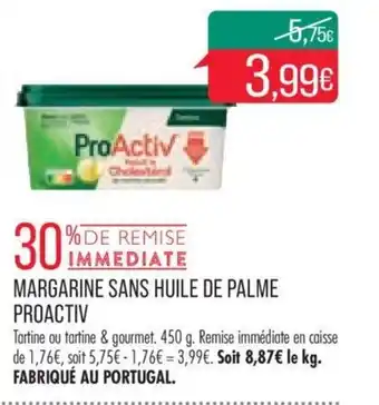 Match MARGARINE SANS HUILE DE PALME PROACTIV offre