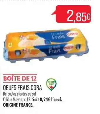 Match OEUFS FRAIS CORA offre