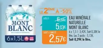 Match EAU MINÉRALE NATURELLE offre