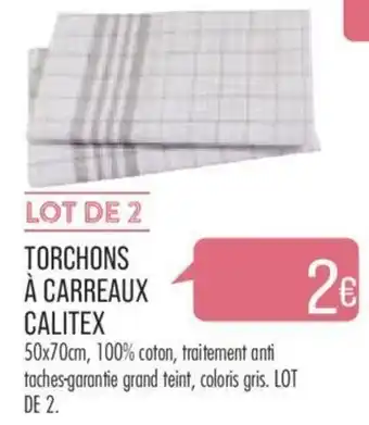 TORCHONS Ă CARREAUX CALITEX