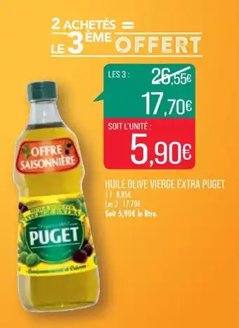 Match HUILE OLIVE VIERGE EXTRA PUGET offre