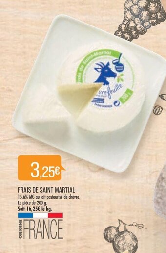 Match FRAIS DE SAINT MARTIAL offre