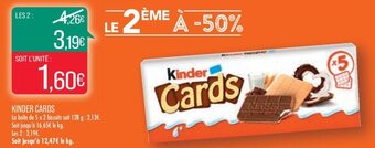Match KINDER CARDS offre