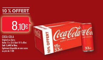 Match COCA-COLA offre