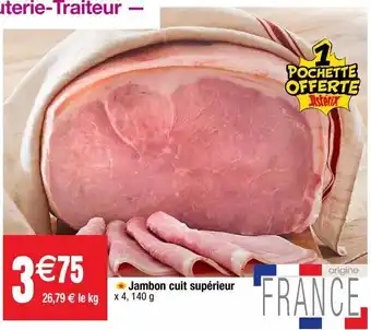 Cora x Carrefour Jambon cuit offre
