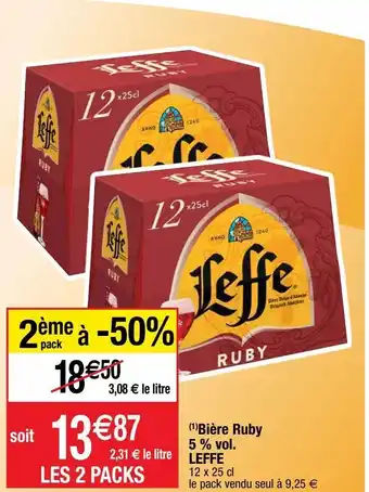 Cora x Carrefour Bière leffe offre