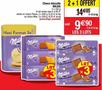 Cora x Carrefour Biscuits au chocolat milka offre