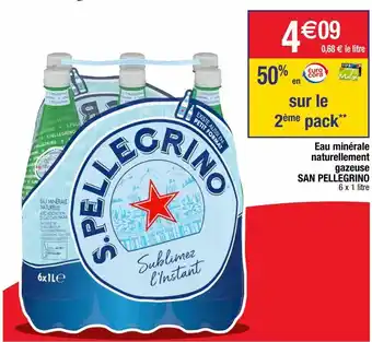 Cora x Carrefour Eau gazeuse san pellegrino offre