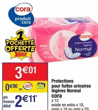 Cora x Carrefour Hygiène intime cora offre