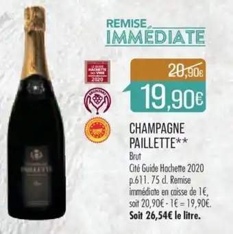 Match CHAMPAGNE PAILLETTE** offre