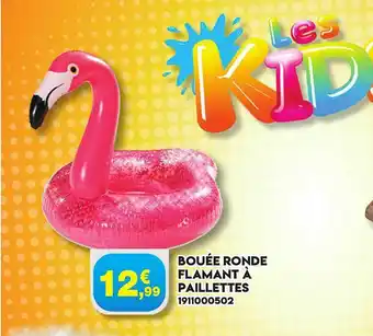 Maxi Bazar Bouée Ronde Flamant à Paillettes offre