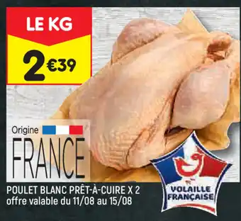 Leader Price Poulet blanc prêt-à-cuire x 2 offre valable du 11 offre