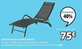 JYSK BAIN DE SOLEIL NORDSTRAND offre