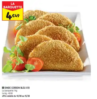 Leader Price Dinde cordon bleu x10 offre