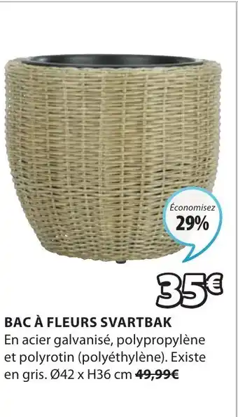 JYSK BAC À FLEURS SVARTBAK offre