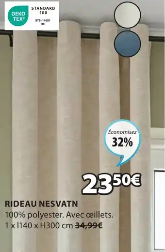 JYSK RIDEAU NESVATN offre