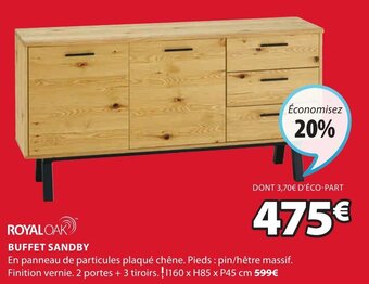 JYSK BUFFET SANDBY offre