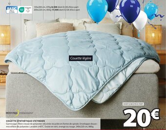 JYSK COUETTE SYNTHÉTIQUE STETINDEN offre