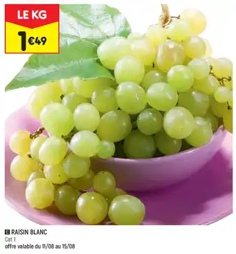 Leader Price Raisin blanc offre