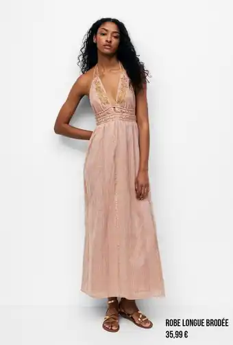 Robe longue brodee